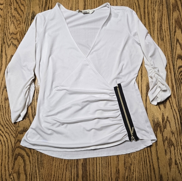 Nicki Minaj Elegant White Blouse Size XL - Picture 4 of 11